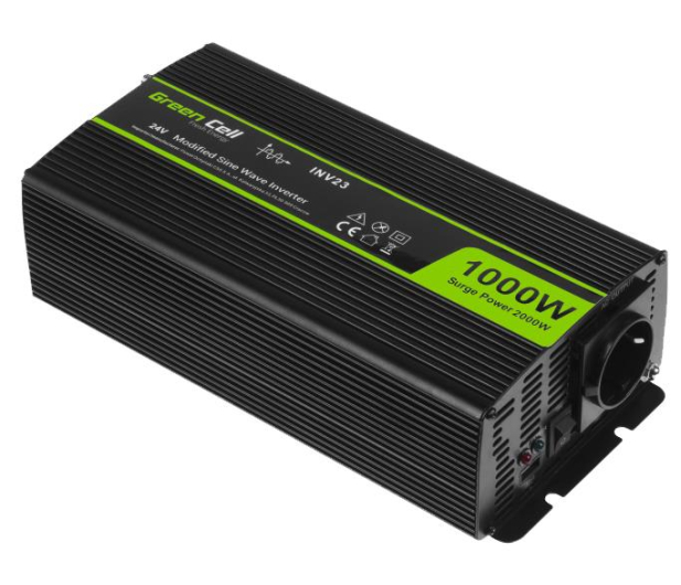 Green Cell Przetwornica napięcia 24V na 230V 1000W/2000W - 548237 - zdjęcie 2
